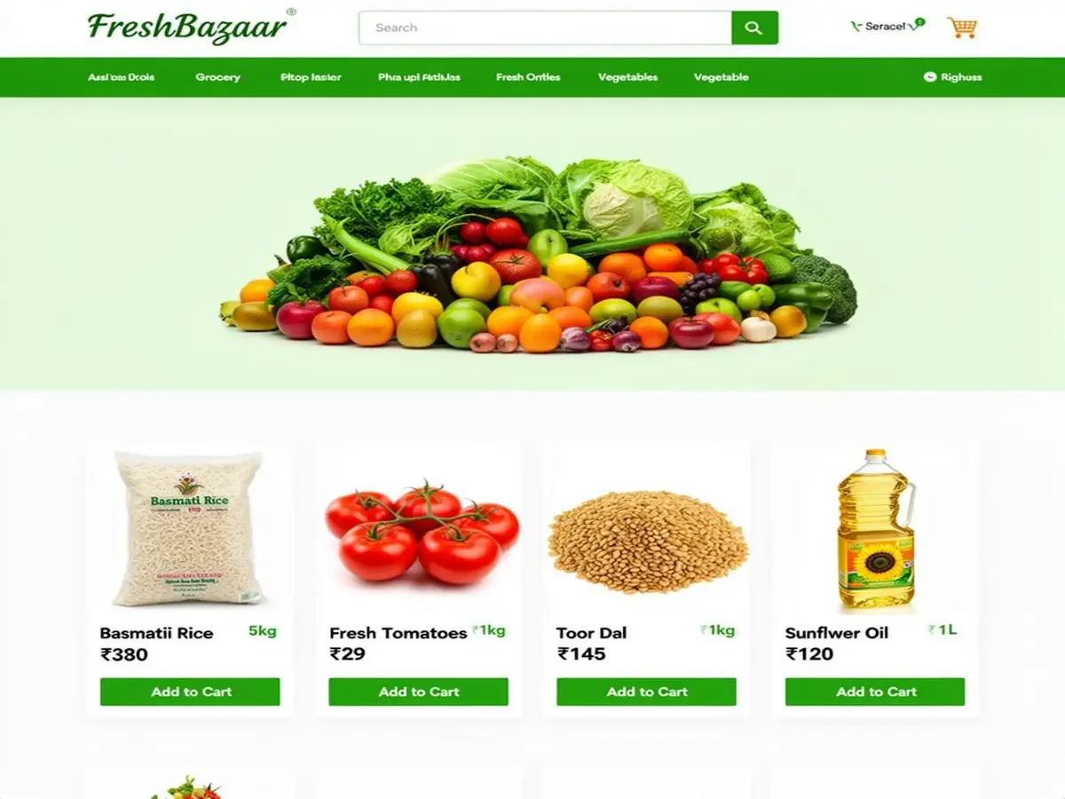 Grocery and kirana store digital shop using LABHA platform